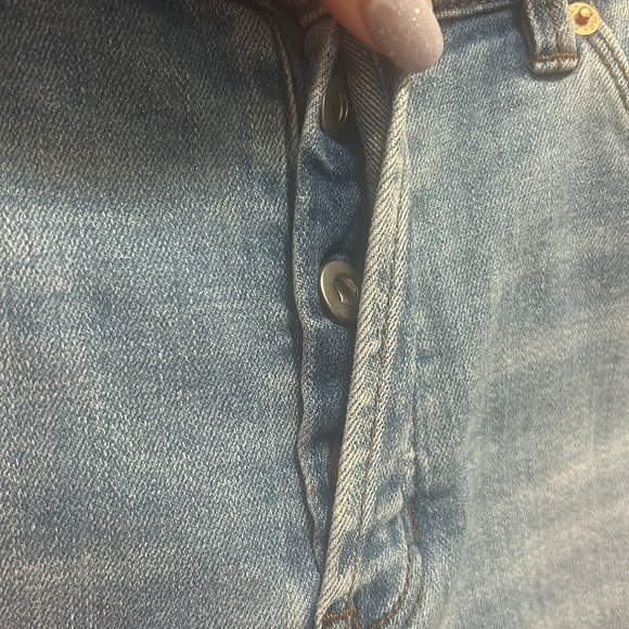 Free People Button Fly Denim Skinny Jeans Size 31 - Picture 5 of 5
